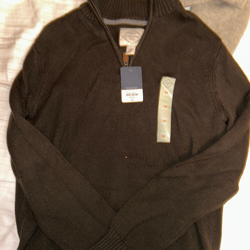 Dark green sweater